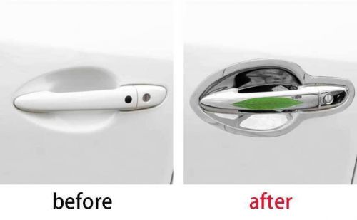 8x for mazda cx-5 2017-2024 silver steel side door handle bowl cover decor trim