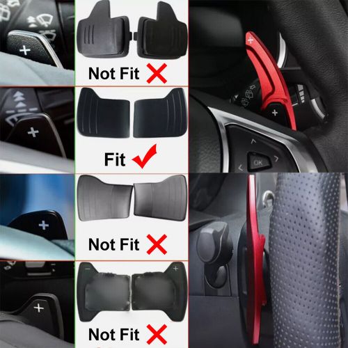 Black Steering Wheel Shift Rocker Extension for Ford Fusion Mondeo for Lincoln-, US $, image 5