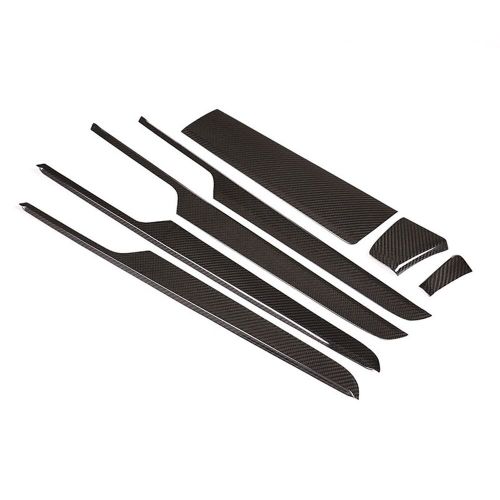 Car Carbon Fiber Interior Trim Kit BLK For 2019-20 Porsche Macan(s) LHD 7pcs Set, US $238.47, image 3