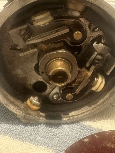 Vintage chevy mallory dual point tach drive distributor # t-310 c465