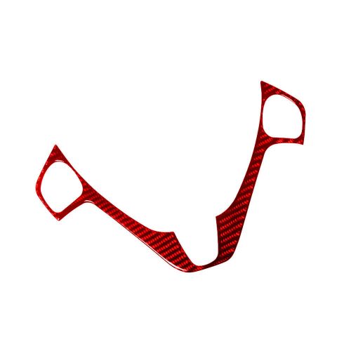 Red Carbon Fiber Steering Wheel Panel Switch Button Trim for Ford Fiesta 2011-15, US $29.99, image 10