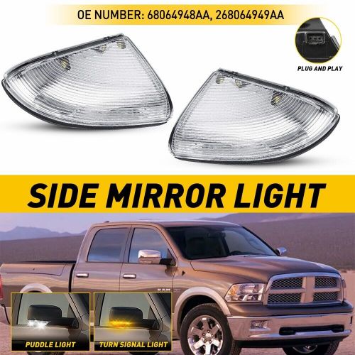 2X White LED Side Mirror Turn Signal Light For 2009-2014 for DODGE RAM 1500 2500, US $41.99, image 6