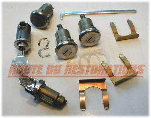 61 62 impala chevy ignition door trunk glove  lock set keys 1961 1962  new
