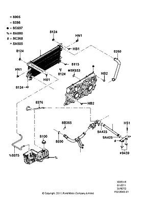 Bl3z8260a hose radiator 11 mark lt
