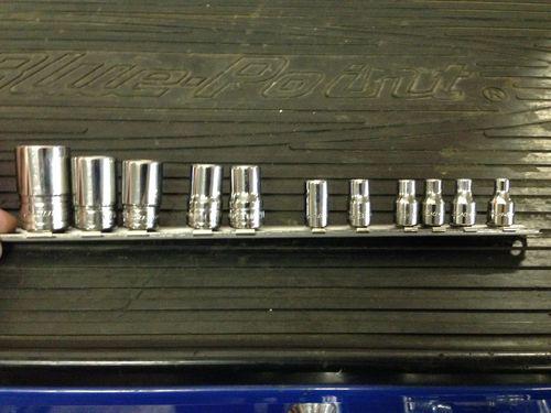 Snap on 213afley 11 piece shallow torx drive socket set missing e11, e24