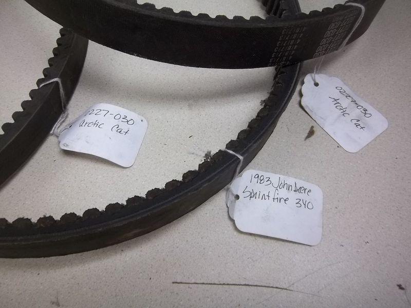 LOT OF 6 VINTAGE DRIVE BELTS ARCTIC CAT & JOHN DEERE SPITFIRE LX 340 440, US $100.00, image 2