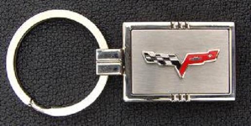 Corvette c6 - custom engraved key ring (free engraving)