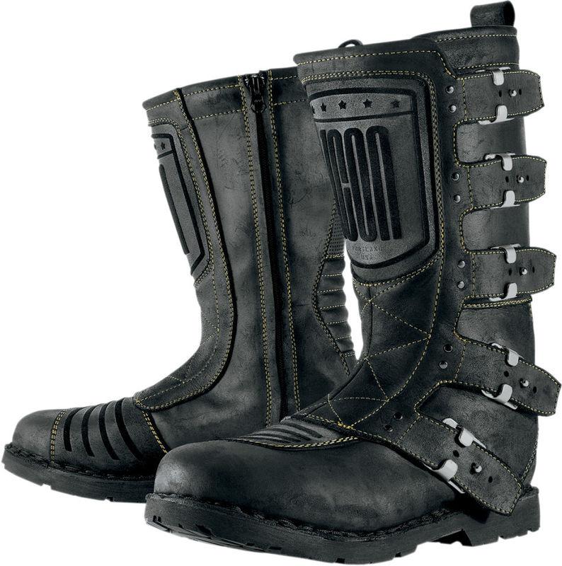 Icon one thousand elsinore womens johnny black leather boot  motorcycle boots