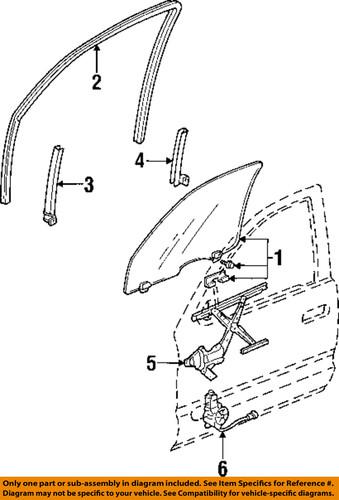 Honda oem 72251-s10-j01 window regulator