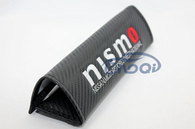 A Pair Nismo Sport carbon fiber Seat belt Cover Shoulder Pad Pads For Nissan, US $14.88, image 2