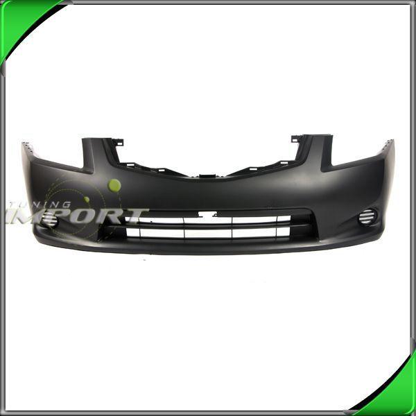 10-12 nissan sentra front bumper fascia cover abs primed blk plastic paint-ready