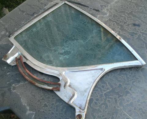 1957 57 buick roadmaster super 2dr rear quarter window assembly rh passenger oem