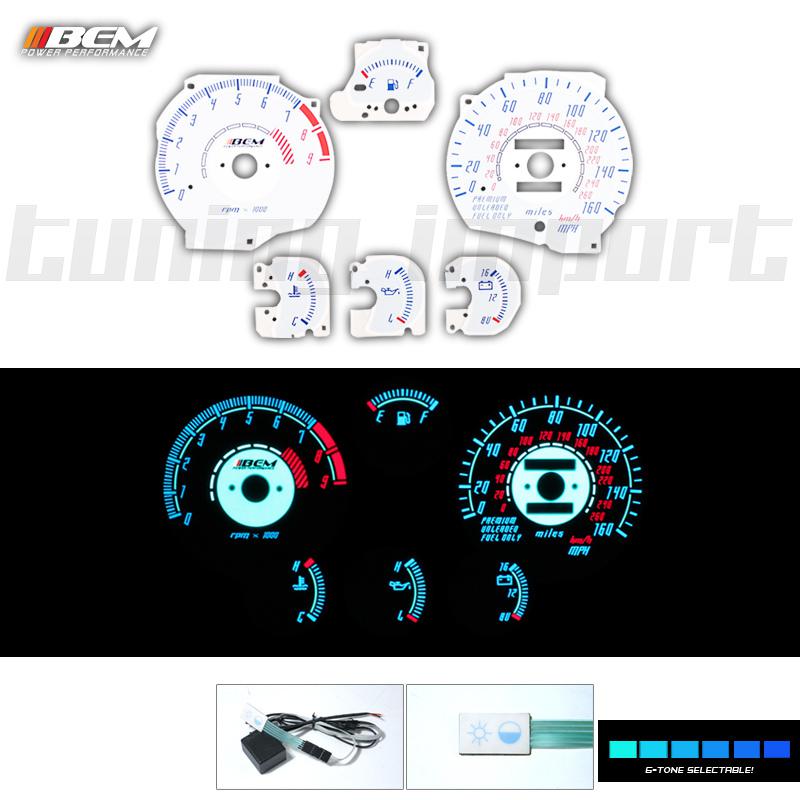 91-98 mitsubishi 3000gt non turbo reverse el glow gauge wiring harness jdm kits