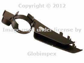 Bmw e46 (2000-2003) fog light trim bumper cover black left / driver side genuine