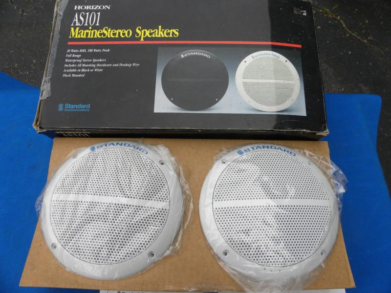 2 standard marine speakers part # as101 white 