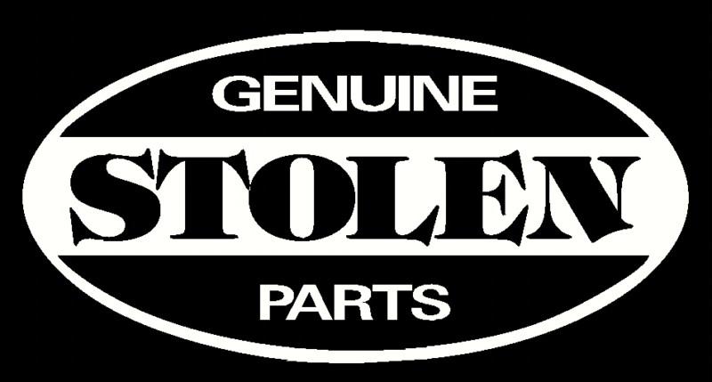 Stolen parts old school hot rat rod muscle car chopper custom decal sticker 