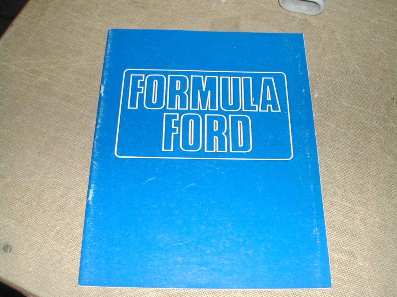 Formula ford racing 25 page parts catalog's circa 1970