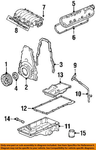 Gm oem 12533587 intake manifold gasket/engine intake manifold gasket