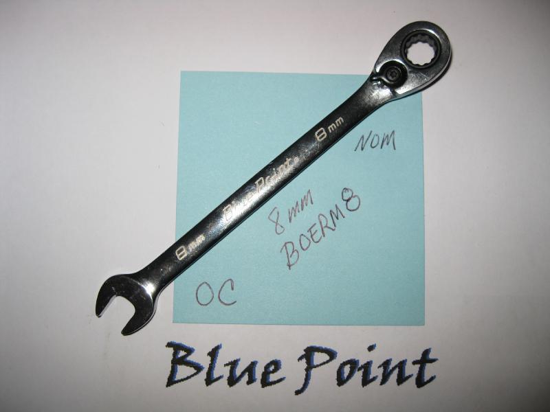 Blue point boerm 8 mm metric ratcheting box wrench nice