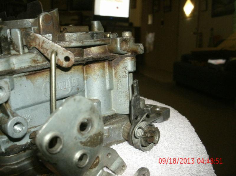 Vintage Rochester Quadrajet 4bbl 17057256 BAA 2556 rebuild or use for parts, US $29.99, image 7