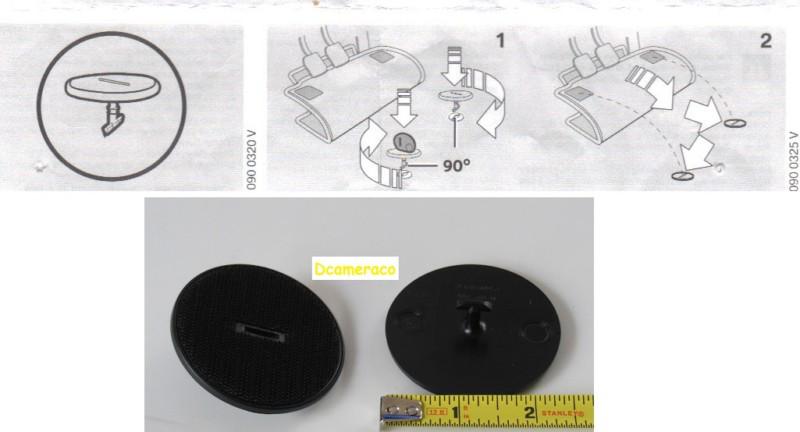 4 BMW OEM Factory All Weather Floor Mat Clip