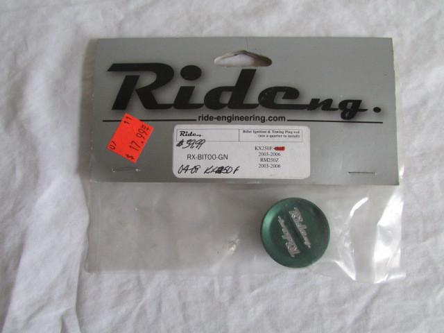 Ride engineering billet ignition plug  kx250f 03-06 - rm250z 03-06 green
