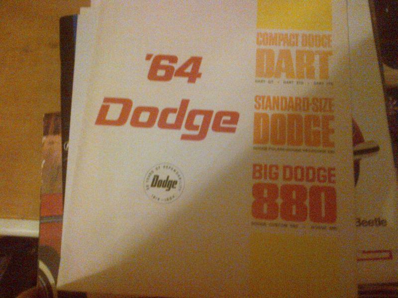 Purchase 1964 Dodge Dart/Polara/880 Brochure in Jefferson, Wisconsin