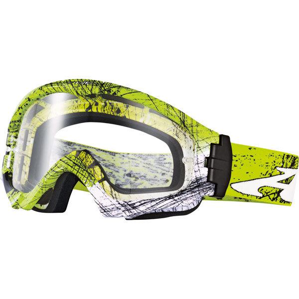 Neon green/black-clear arnette series 3mx dirty goggles