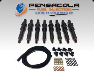 89-94 ford 6.9 - 7.3 diesel injectors + return line kit   (3005)