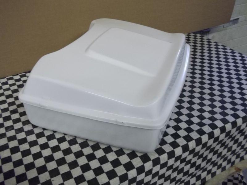 Tour Pack Chopped fits Harley Bagger White with spoiler, US $149.00, image 7