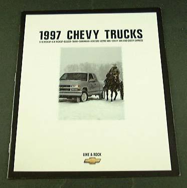 1997 97 chevrolet chevy truck brochure c/k pickup tahoe