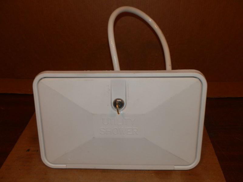 Purchase RV UTILITY SHOWER BOX WITH SHOWER HEAD/HOSE COLOR WHITE