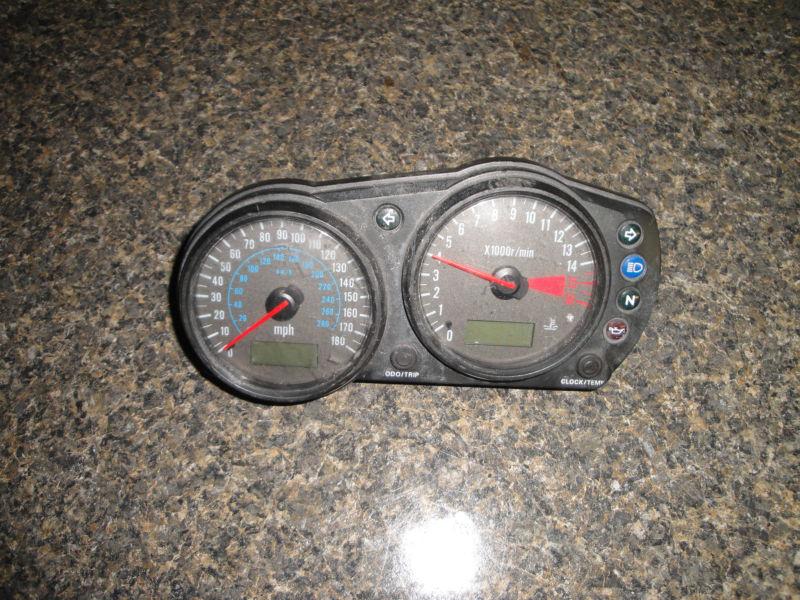 04 05 06 07 08 kawasaki zzr 600 01 02 zx6r zx6 r gauge oem speedometer cluster