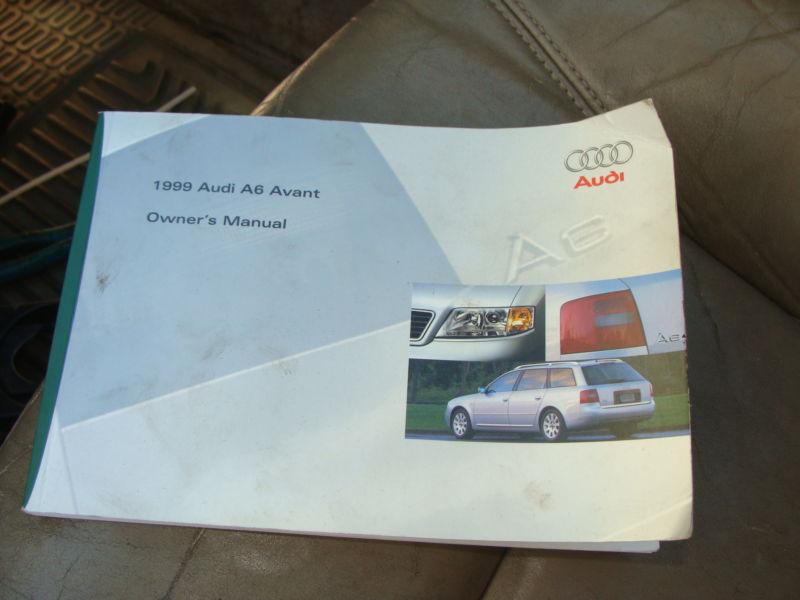 Purchase 1999 Audi A6 Avant Owners Manual in Denver, Colorado, US, for