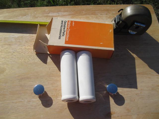 Harley knucklehead panhead flathead shovelhead duo glide white grips original