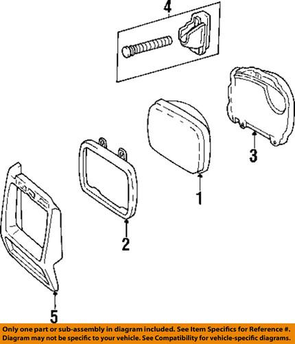 Jeep oem 5em73zzzab headlamp-headlamp door