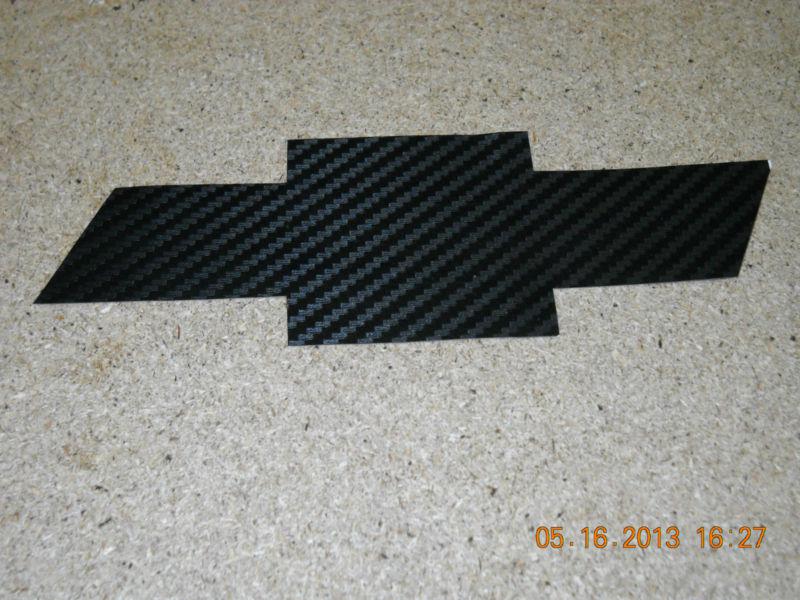 Chevy blazer carbon fiber emblem cover glossy