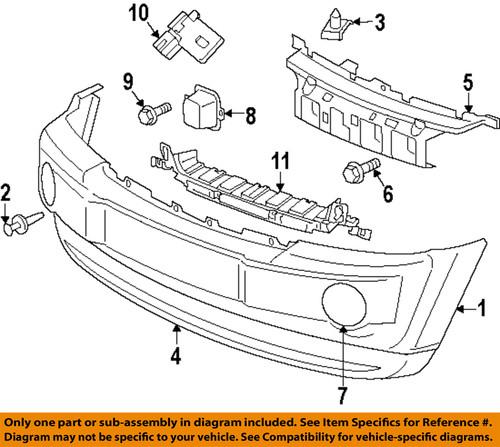 Jeep oem 5159128aa front bumper-lamp cover