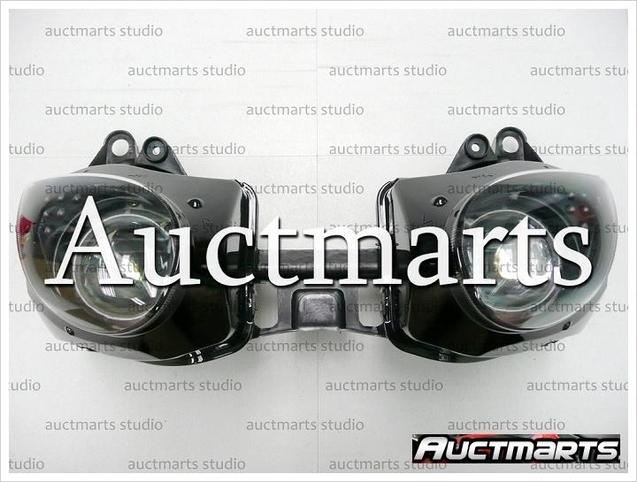 Fit kawasaki zx-6r 6r 2007 2008 headlamp headlight assembly e