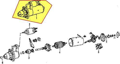 Volkswagen 02a911024ex genuine oem factory original starter