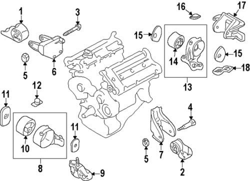 Kia 1339612007b genuine oem factory original side mount nut