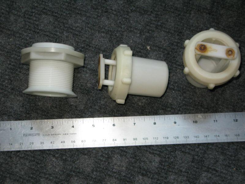 Purchase 2 new TRUHULL FITTINGS, Transomcockpit, drain plug, for sail