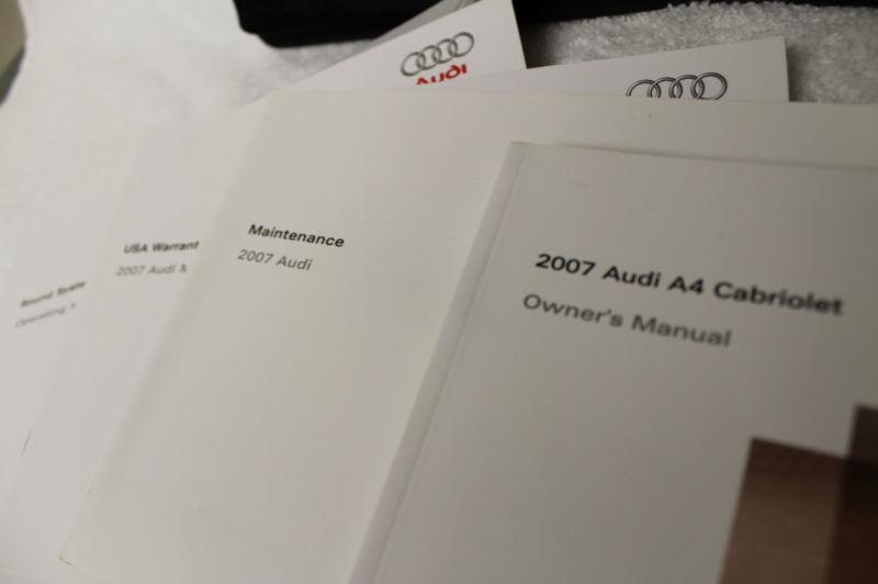 2007 Audi A4 Cabriolet owner's manual w/ case, US $35.00, image 2