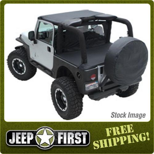 Smittybilt 90701 outback standard bikini top black no drill installation requ