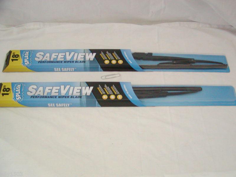 Two (2) 18" splash safeview performance wiper blade bsv-18 free shipping