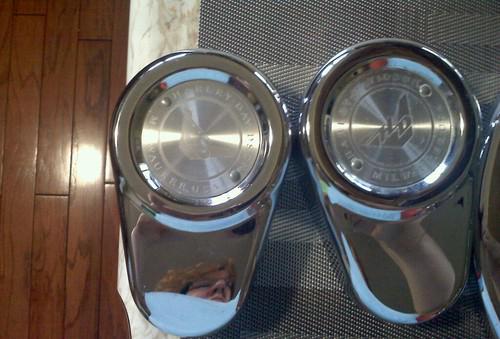 Harley Davidson axel covers and hub covers, US $30.00, image 2