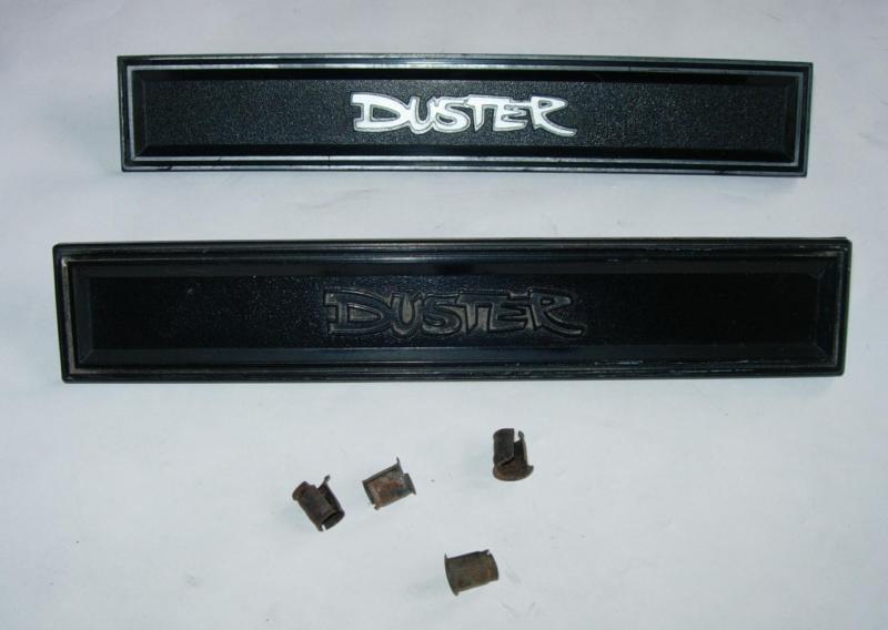 70 71 72 plymouth duster door panel emblems badges nameplates 