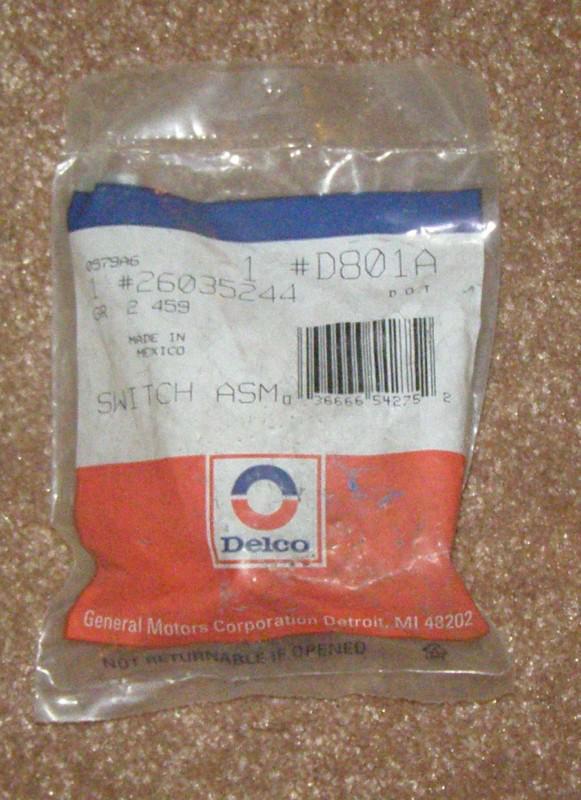 Acdelco d801a dimmer  switch gm#26035244