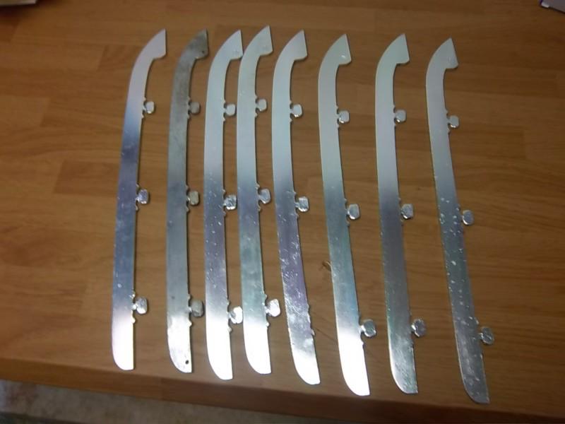 1960 cadillac front grille vertical  pieces rechromed 