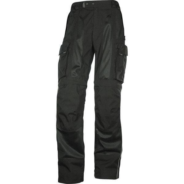 Black w32 olympia moto sports recon air 3 mesh tech convertible textile pant